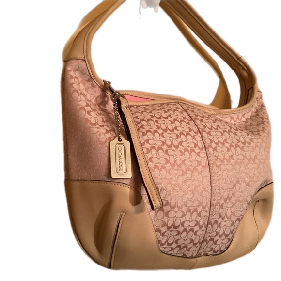 Pink Coach Monogram Purse - Picture 1 of 3